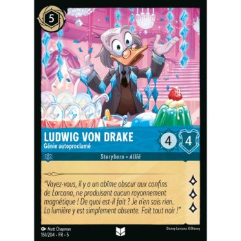 Item Ludwig von Drake - Génie autoproclamé - 151/204 - SSK - Ciel Scintillant - Brillante - Premium - Français