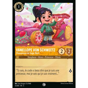 Item Vanellope von Schweetz - Championne de Sugar Rush - 6/204 - SSK - Ciel Scintillant - Commune - Français