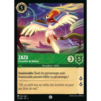 Item Zazu - Conseiller de Mufasa - 72/204 - SSK - Ciel Scintillant - Commune - Français