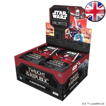 Star Wars Unlimited - Carton de 6 boîte de 24 boosters- SW Unlimited : Crépuscule de la République - EN