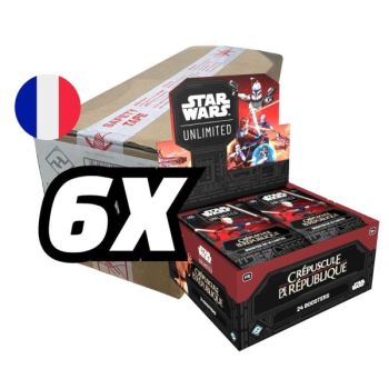 photo Star Wars Unlimited - Carton de 6 boîte de 24 boosters - SW Unlimited : Crépuscule de la République - FR