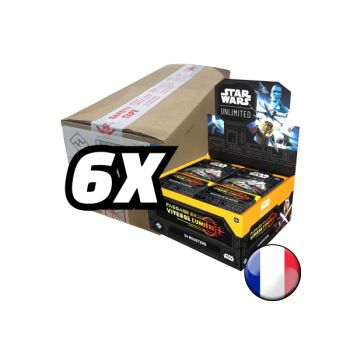 Star Wars Unlimited - Carton de 6 boîtes de 24 boosters - SW Unlimited : Passage en Vitesse Lumière - FR