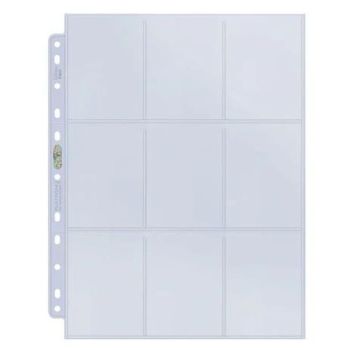 Ultra Pro - 10 Pages de Classeur - 9 Cases - Platinum (10)