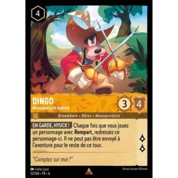 Item Dingo, Mousquetaire épéiste - 12/204 - URR - Le Retour d'Ursula - Brillante - Premium - Français