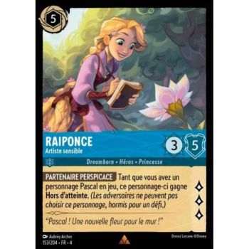 Item Raiponce, Artiste sensible - 153/204 - URR - Le Retour d'Ursula - Brillante - Premium - Français