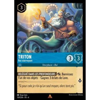 Item Triton, Roi clairvoyant - 159/204 - URR - Le Retour d'Ursula - Brillante - Premium - Français