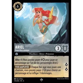 Item Ariel, Guerrière sonique - 175/204 - URR - Le Retour d'Ursula - Brillante - Premium - Français