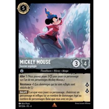 Item Mickey Mouse, Sorcier espiègle - 187/204 - URR - Le Retour d'Ursula - Brillante - Premium - Français