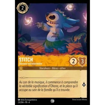 Item Stitch, Danseur extraterrestre - 23/204 - URR - Le Retour d'Ursula - Brillante - Premium - Français