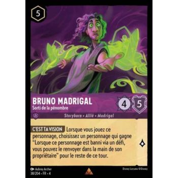 Item Bruno Madrigal, Sorti de la pénombre - 38/204 - URR - Le Retour d'Ursula - Rare - Français