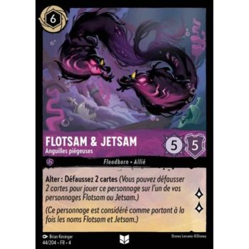 Item Flotsam & Jetsam, Anguilles piégeuses - 44/204 - URR - Le Retour d'Ursula - Brillante - Premium - Français