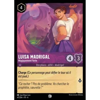 Item Luisa Madrigal, Magiquement forte - 47/204 - URR - Le Retour d'Ursula - Brillante - Premium - Français