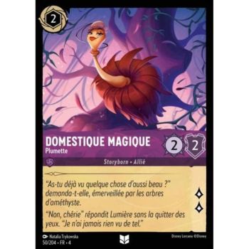 Item Domestique magique, Plumette - 50/204 - URR - Le Retour d'Ursula - Brillante - Premium - Français