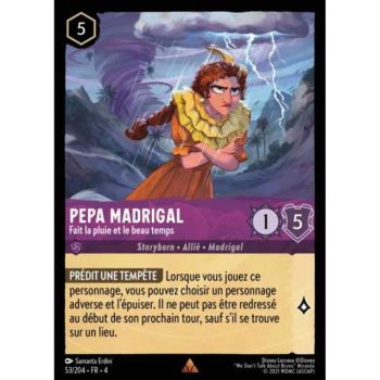 Item Pepa Madrigal, Fait la pluie et le beau temps - 53/204 - URR - Le Retour d'Ursula - Brillante - Premium - Français