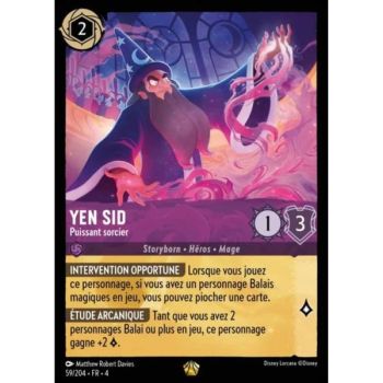 Item Yen Sid, Puissant sorcier - 59/204 - URR - Le Retour d'Ursula - Brillante - Premium - Français