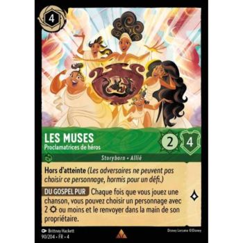 Item Les Muses, Proclamatrices de héros - 90/204 - URR - Le Retour d'Ursula - Brillante - Premium - Français