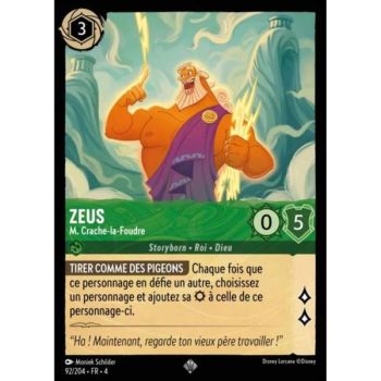 Item Zeus, M. Crache-la-Foudre - 92/204 - URR - Le Retour d'Ursula - Brillante - Premium - Français