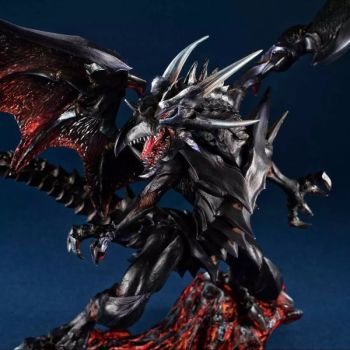 YGO - Figurine - Art Works Monsters : Dragon Noir aux Yeux Rouges - OCG - Japonaise (32.5 cm)