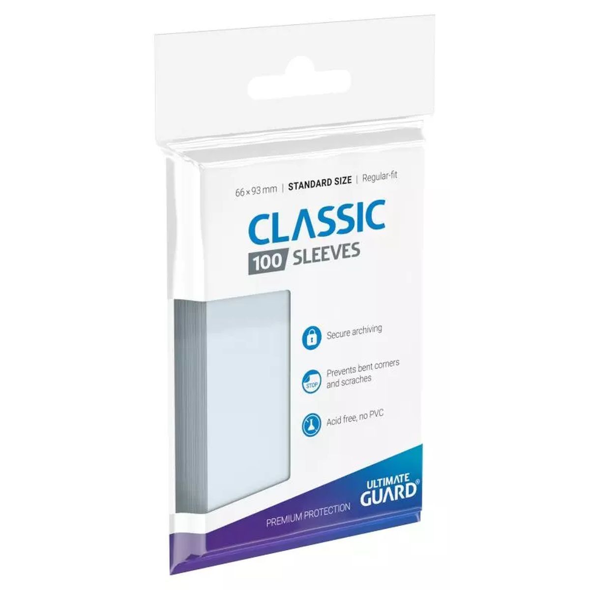 Ultimate Guard - Protèges Cartes - Classic Standard Size Regular Transparent (100)