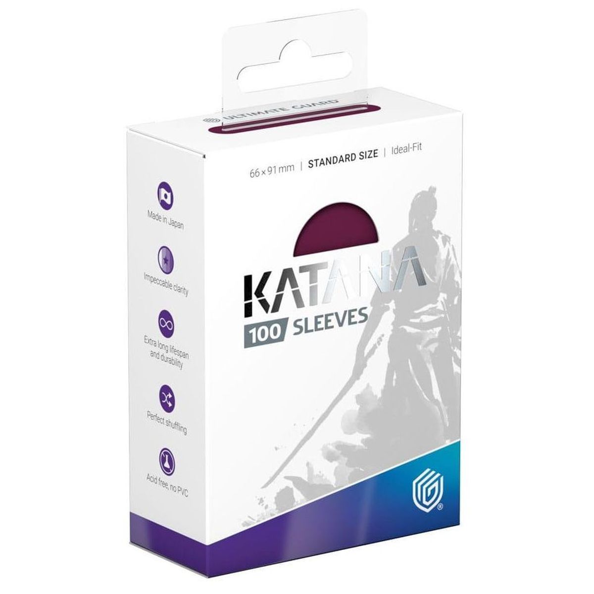 Ultimate Guard - Protèges Cartes - Standard - Katana - Radiant Plum (100)