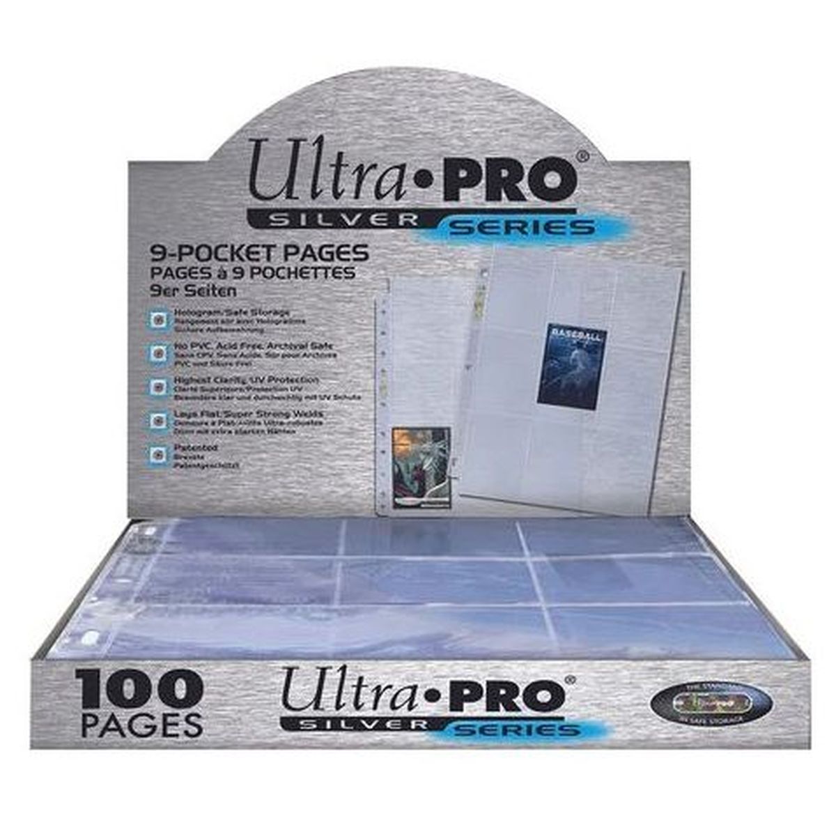 Item Ultra Pro - 100 Pages de Classeur - 9 Cases - Silver (100)