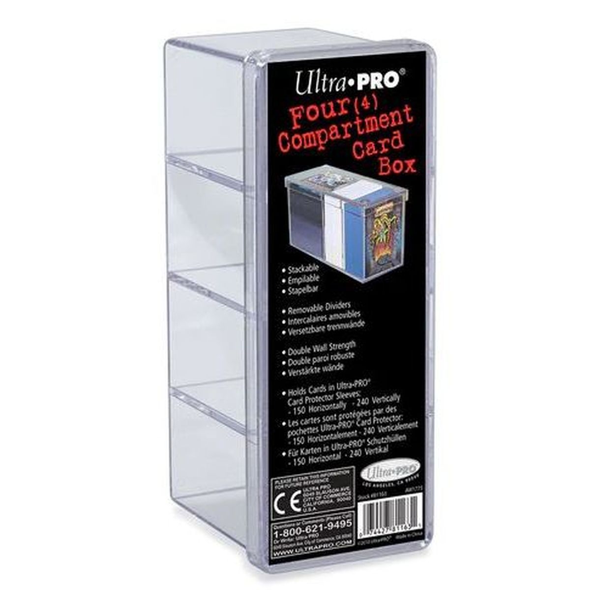 Item Ultra Pro - Boite à 4 Compartiments - Transparent