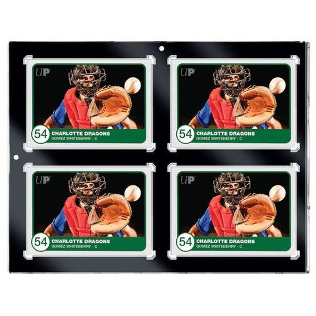 Ultra Pro - One Touch Protège-carte rigide - Cadre Noir - 4 Cartes