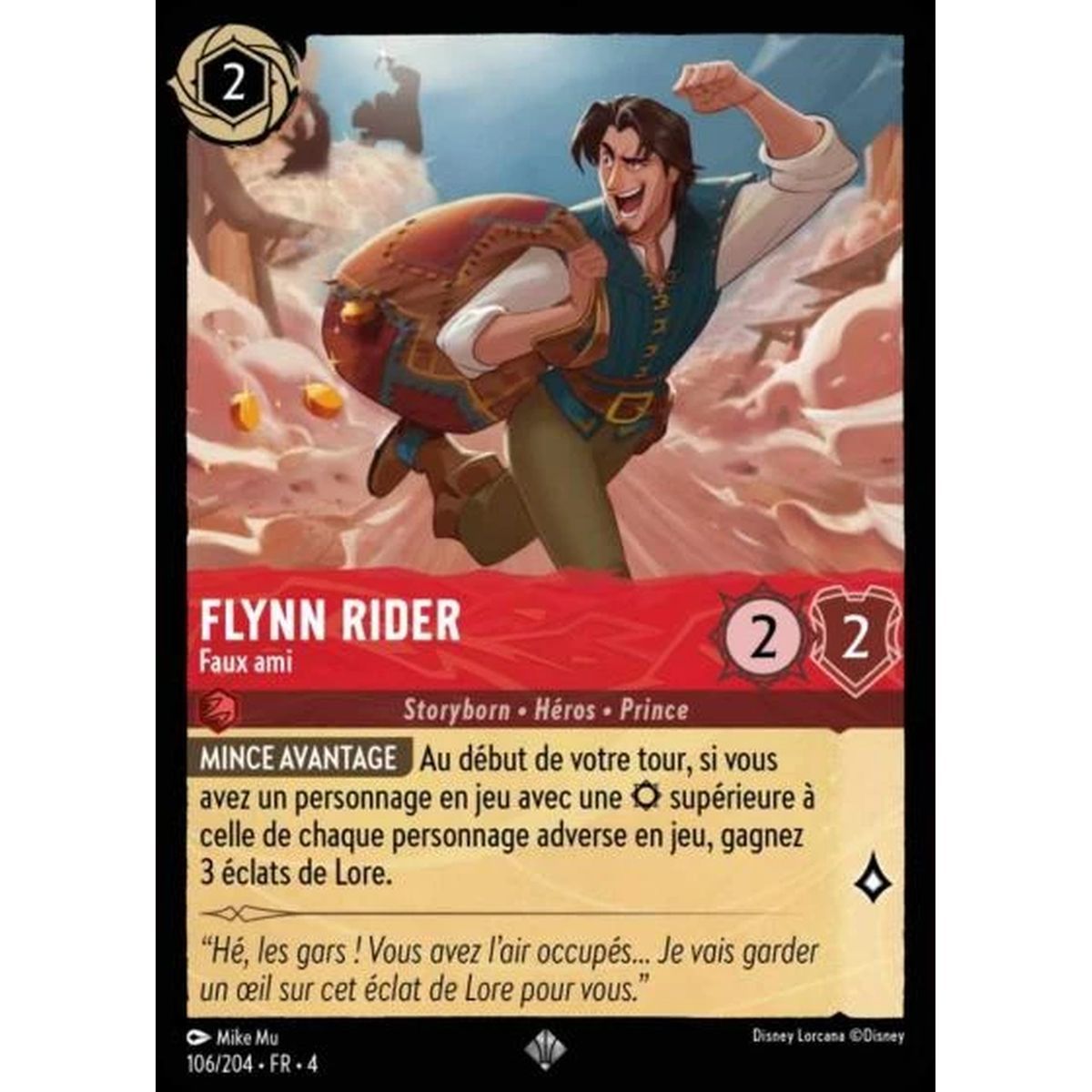 Item Flynn Rider, Faux ami - 106/204 - URR - Le Retour d'Ursula - Super Rare - Français