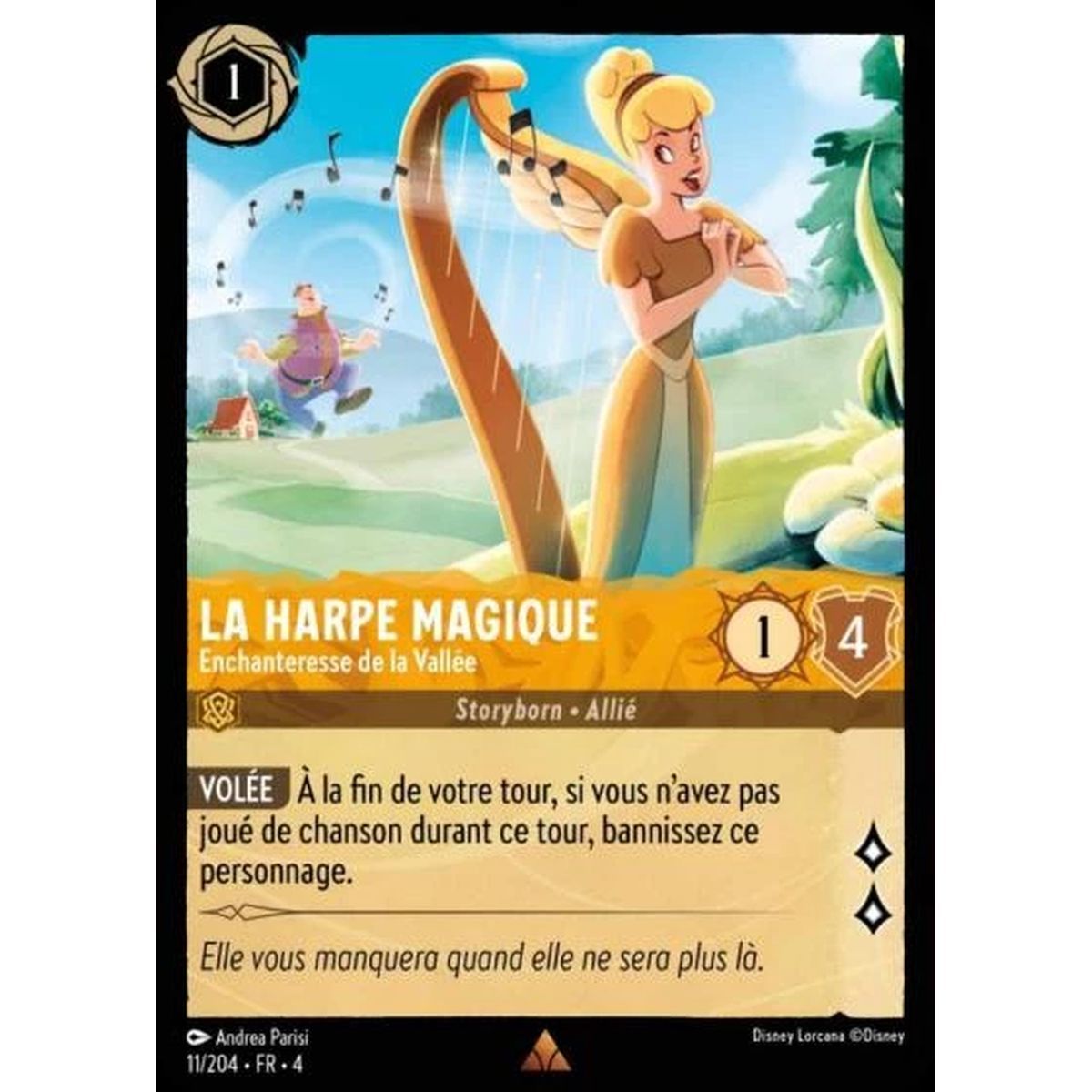 Item La Harpe Magique, Enchanteresse de la Vallée - 11/204 - URR - Le Retour d'Ursula - Rare - Français