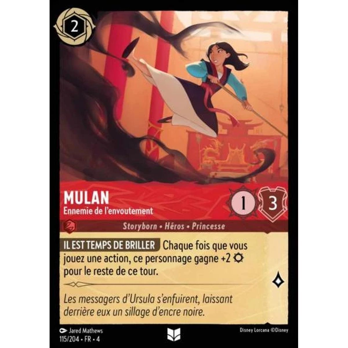 Item Mulan, Ennemie de l'envoûtement - 115/204 - URR - Le Retour d'Ursula - Peu Commune - Français