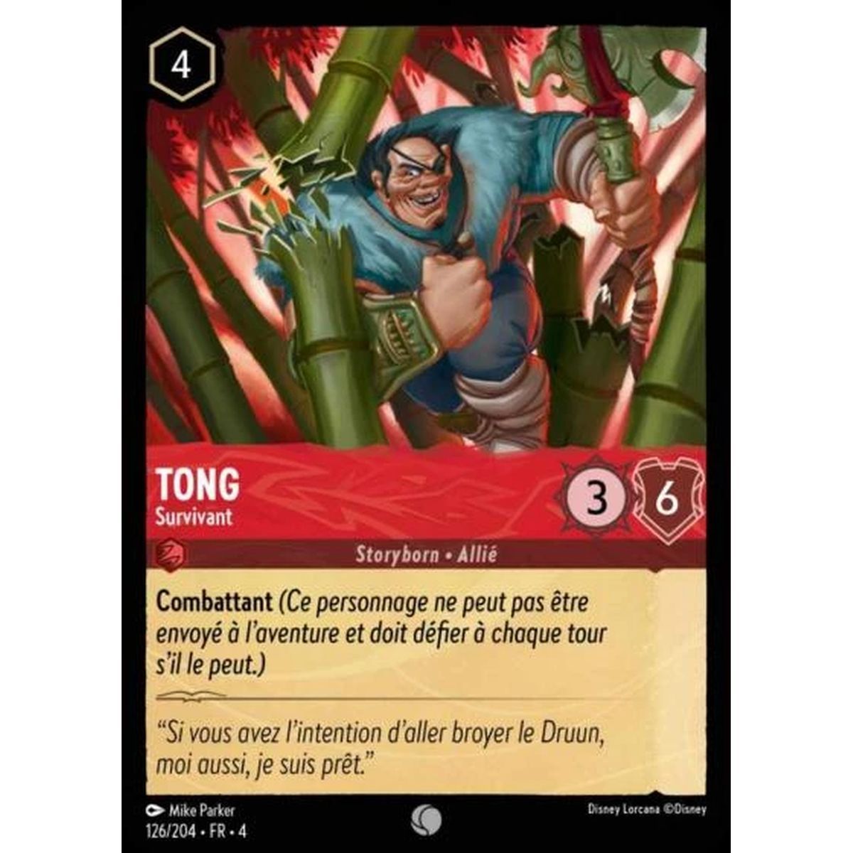 Item Tong, Survivant - 126/204 - URR - Le Retour d'Ursula - Brillante - Premium - Français