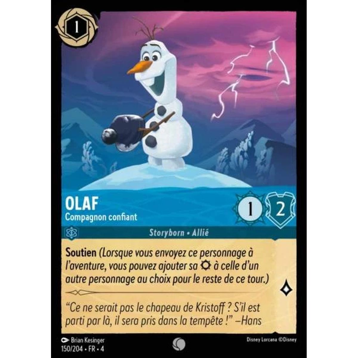 Olaf, Campagnon confiant - 150/204 - URR - Le Retour d'Ursula - Brillante - Premium - Français