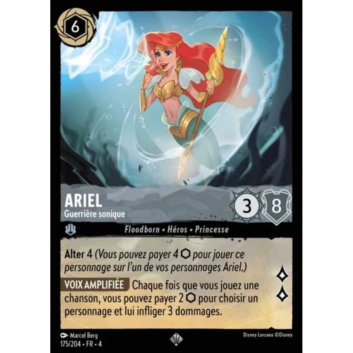 Ariel, Guerrière sonique - 175/204 - URR - Le Retour d'Ursula - Brillante - Premium - Français