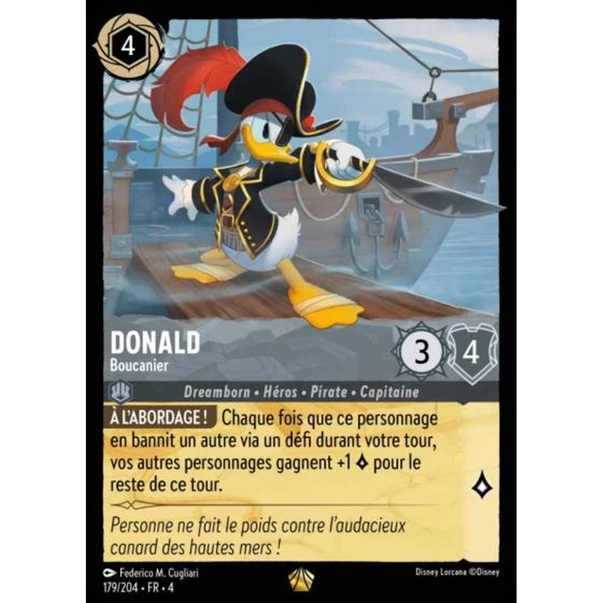 Item Donald, Boucanier - 179/204 - URR - Le Retour d'Ursula - Légendaire - Français