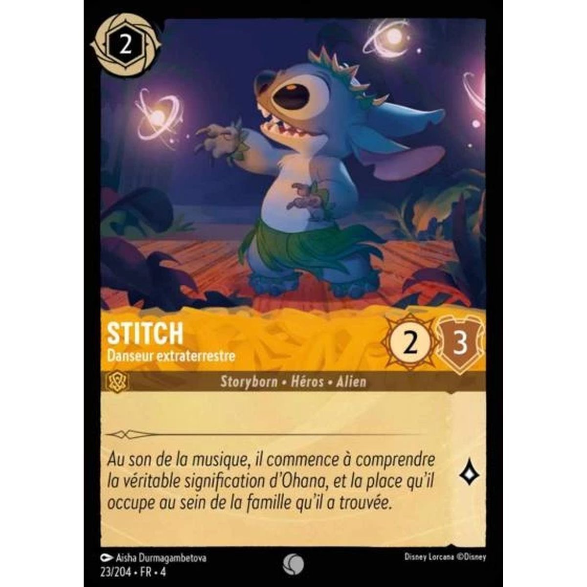 Stitch, Danseur extraterrestre - 23/204 - URR - Le Retour d'Ursula - Commune - Français