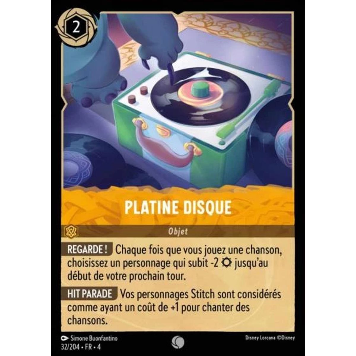 Platine disque - 32/204 - URR - Le Retour d'Ursula - Brillante - Premium - Français