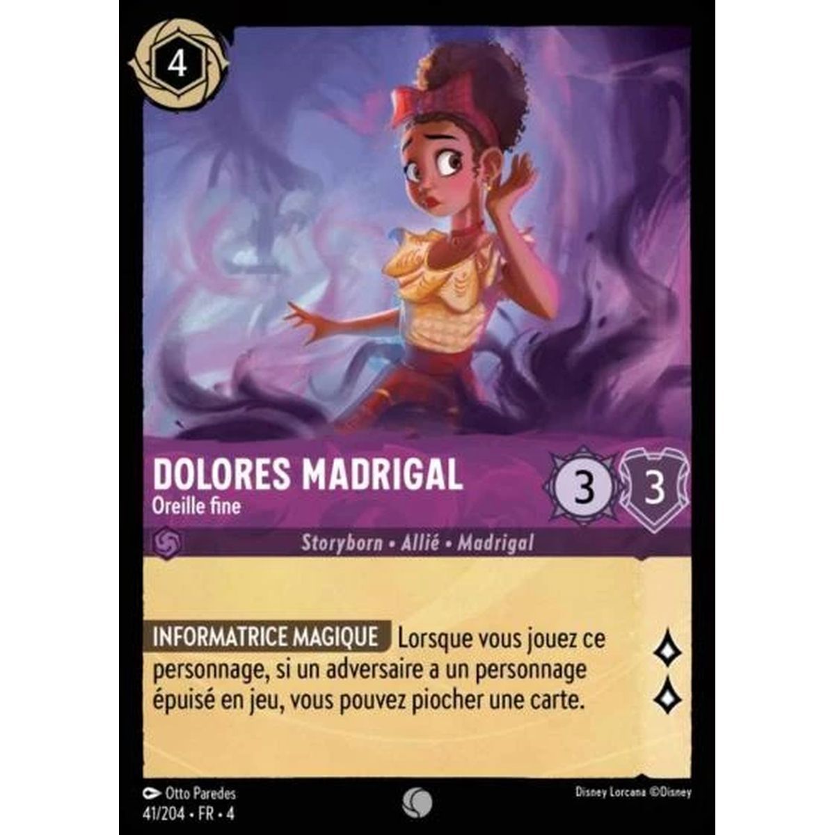 Item Dolores Madrigal, Oreille fine - 41/204 - URR - Le Retour d'Ursula - Brillante - Premium - Français