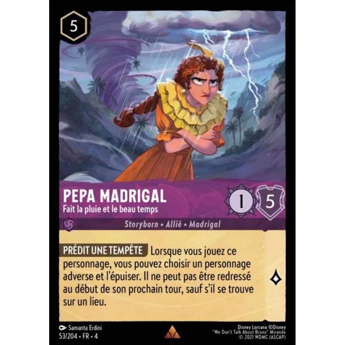 Pepa Madrigal, Fait la pluie et le beau temps - 53/204 - URR - Le Retour d'Ursula - Rare - Français