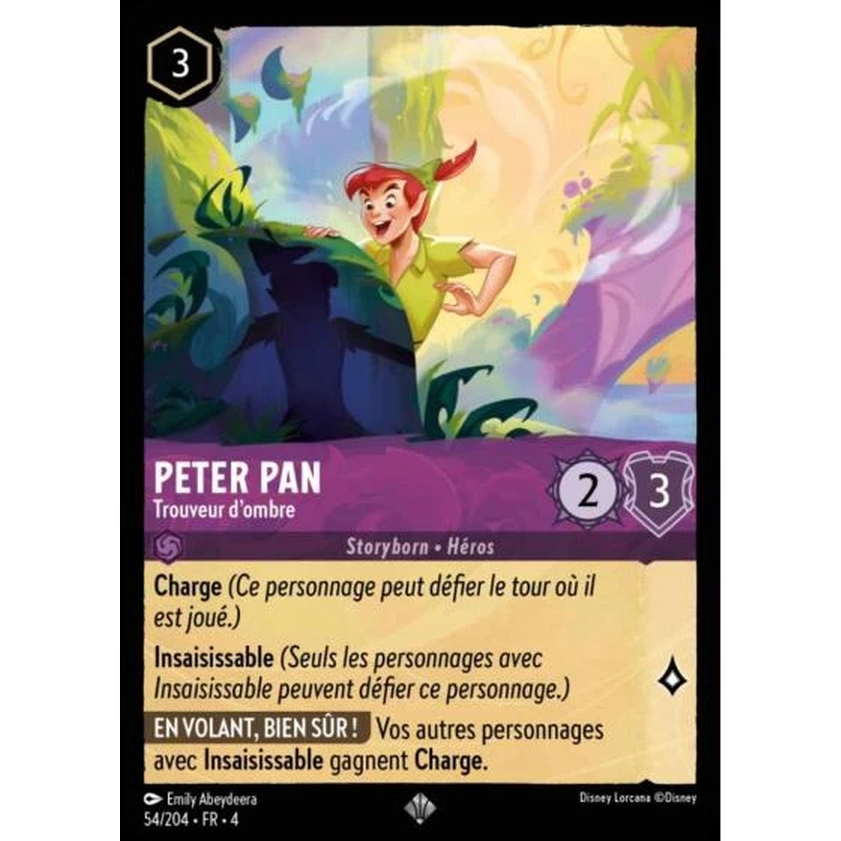 Item Peter Pan, Trouveur d'ombre - 54/204 - URR - Le Retour d'Ursula - Super Rare - Français