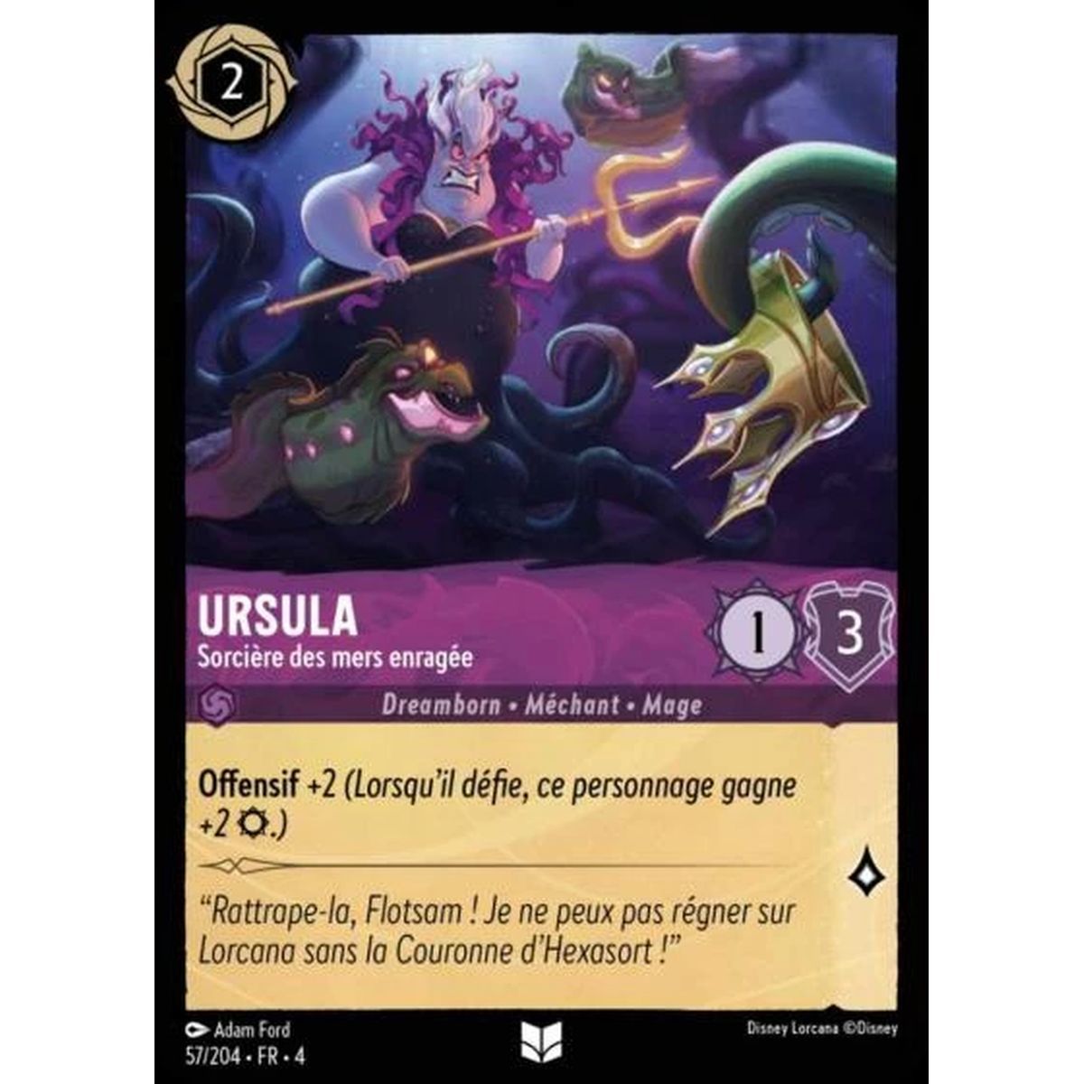 Ursula, Sorcière des mers enragée - 57/204 - URR - Le Retour d'Ursula - Brillante - Premium - Français