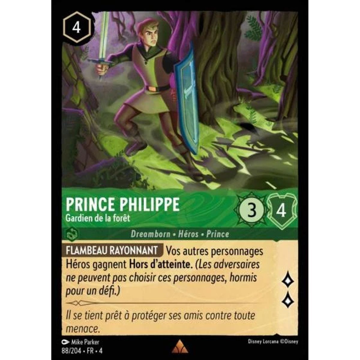 Item Prince Philippe, Gardien de la forêt - 88/204 - URR - Le Retour d'Ursula - Brillante - Premium - Français