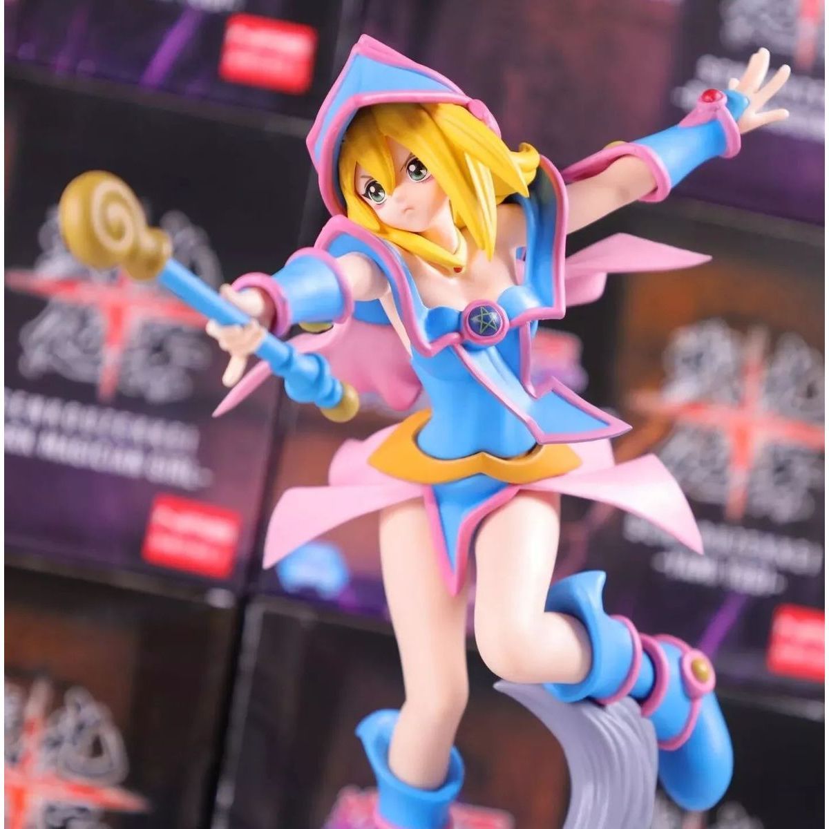 YGO - Figurine - Senkou Zekkei Dark Magician Girl + Yami Yugi - OCG - Japonaise (12 cm)