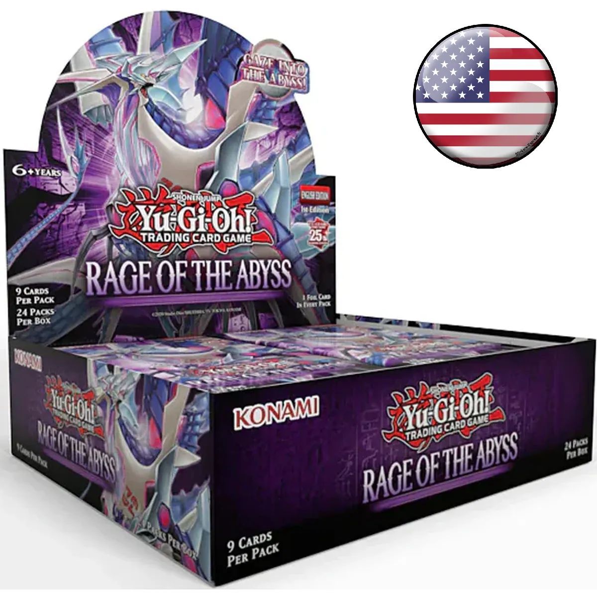 Yu-Gi-Oh! - Boîte de 24 Boosters -  La Rage des Abysses - US